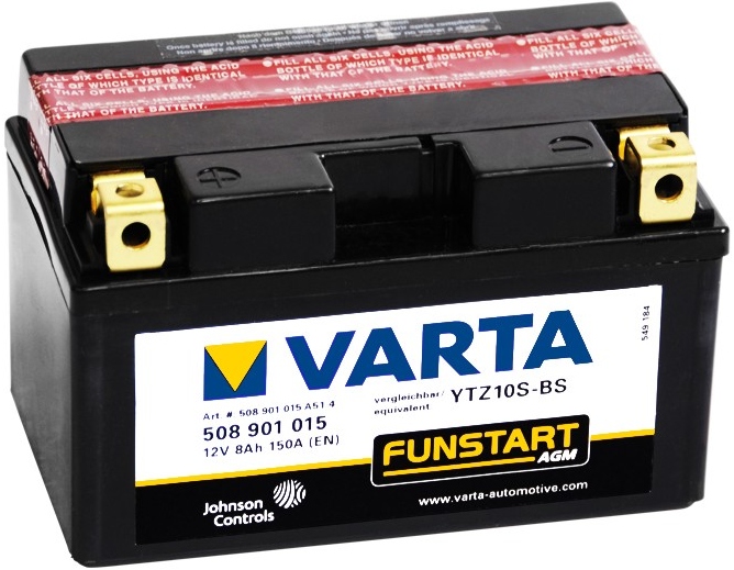 Аккумулятор Varta 508901015 AGM 12V 8Ah 150A, Varta